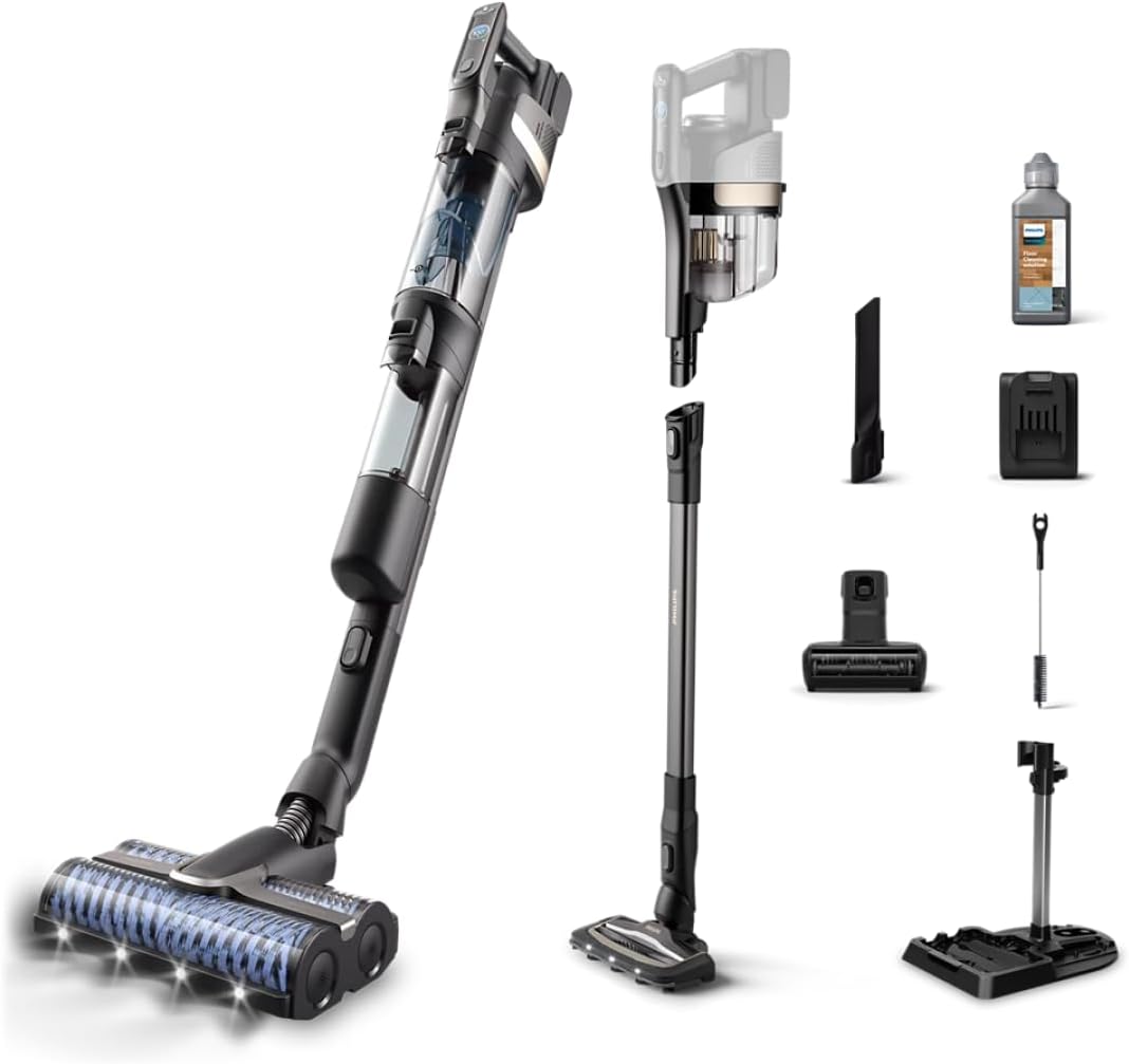 Walsmarket 3-in-1 Wet & Dry Vacuum Cleaner with AquaSpin Technology, Self-Cleaning System, PowerCyclone Aqua, High-Speed 4000 RPM Brushes, Pet Hair & Hard Floor Cleaner