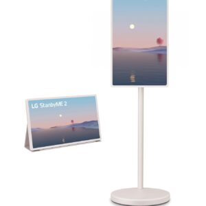 LG StanbyME 2 (2025) – Écran Tactile Intelligent Portable 27" avec Housse Folio, Sans Fil, Batterie Intégrée et Dolby Vision